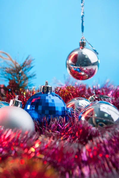 Festive balls and toys for new year Royalty Free Stock Photos