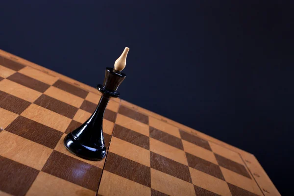 Chess queen on the Board — Stock Photo, Image