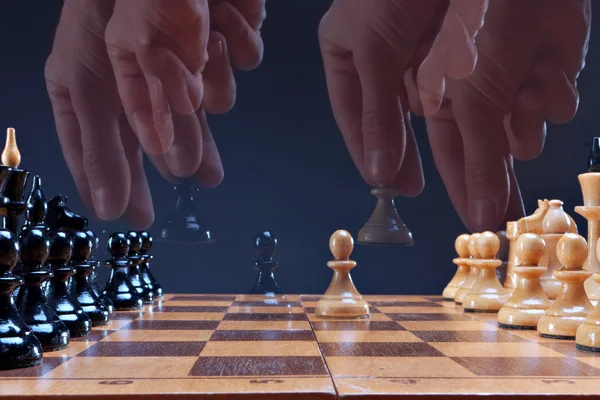 Jogo em um xadrez — Fotografia de Stock