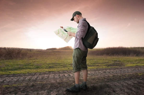 Man wandelen — Stockfoto