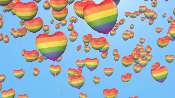 Гей воздушные шары гордости — стоковое фото
