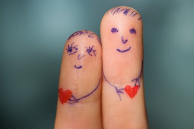 Birbirine aşık çift