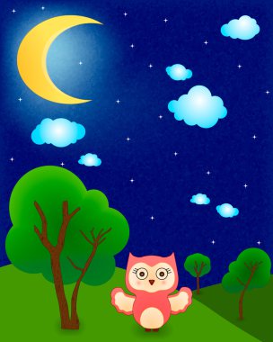 Baby Сова вектор