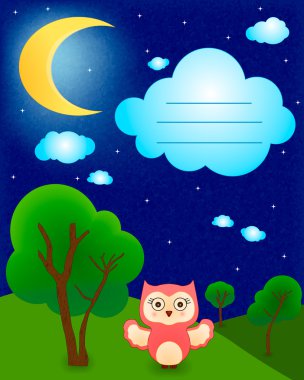 Baby Сова вектор