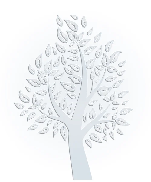 Paper tree — Stock Vector