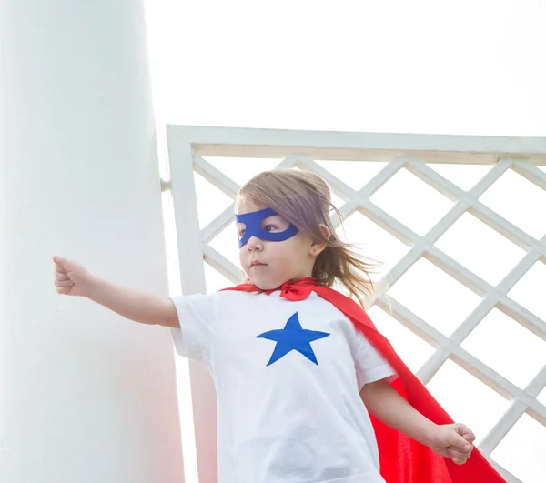 A girl super hero — Stock Photo, Image