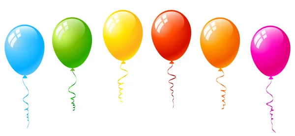 Globos coloridos — Vector de stock