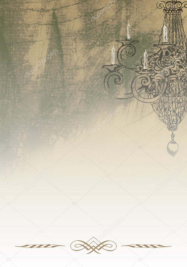 Art vintage background with candle