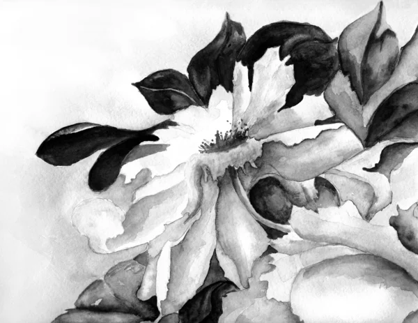 Grunge Hintergrund mit einer Blume — Stockfoto