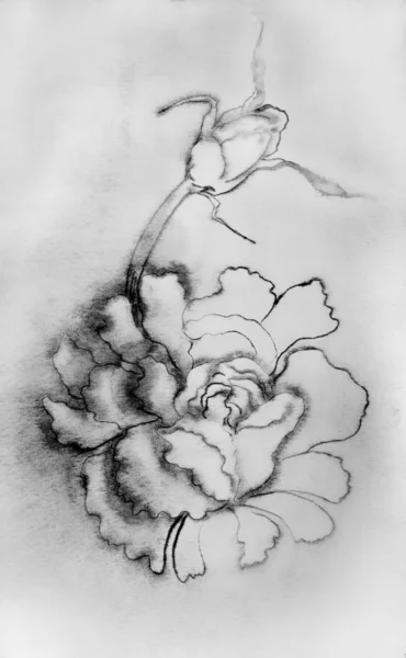 Мистецтво вінтажний квітковий фон — стокове фото
