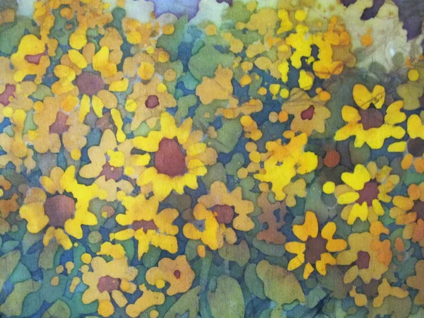 Художній квітковий старовинний барвистий фон — стокове фото
