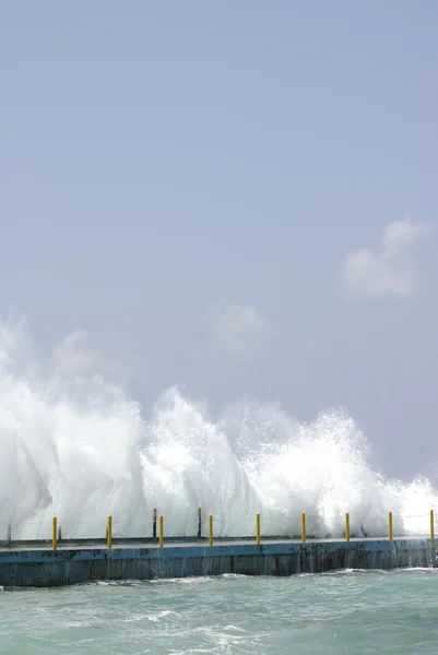 大西洋中的波 — 图库照片