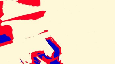 Rastgele bir kaotik hareketin renk noktaları. Soyutlama sanatı. Hızlı hareket. Video sanat ekran koruyucusu.