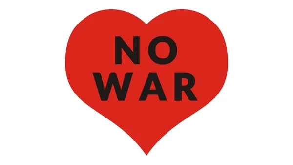 Üzerinde Savaş Yok Yazan Kırmızı Kalp Piksel Sanat Grafikleri — Stok Vektör