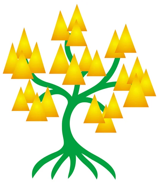 Дерево Життя Символічний Духовний Малюнок Різних Культур Релігій Символ Зростання — стоковий вектор