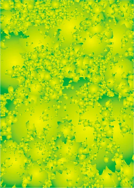 Abstract Bright Composition Background Bright Colors Green Yellow Vector Graphics — Stock Vector