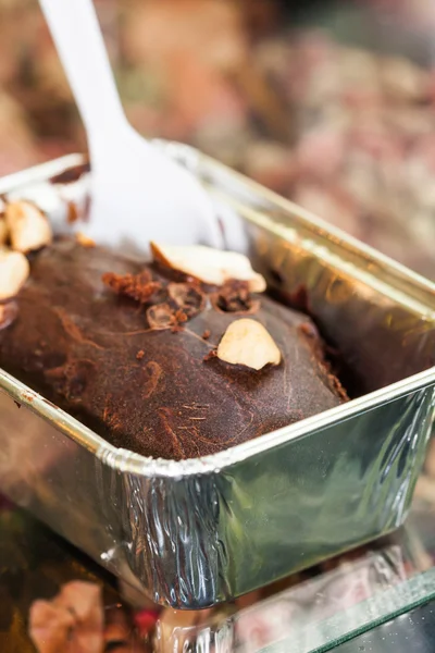 Brownie de chocolate escuro — Fotografia de Stock