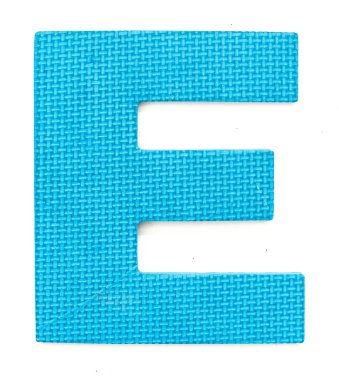 izole kauçuk alfabe e