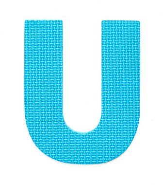 izole kauçuk alfabe u