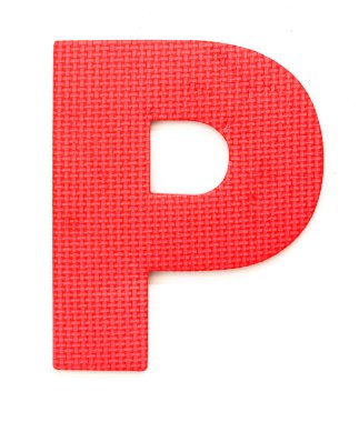 izole kauçuk alfabe p