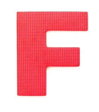 izole kauçuk alfabe f