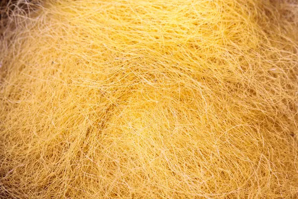 Żółty nici jedwabne — Zdjęcie stockowe