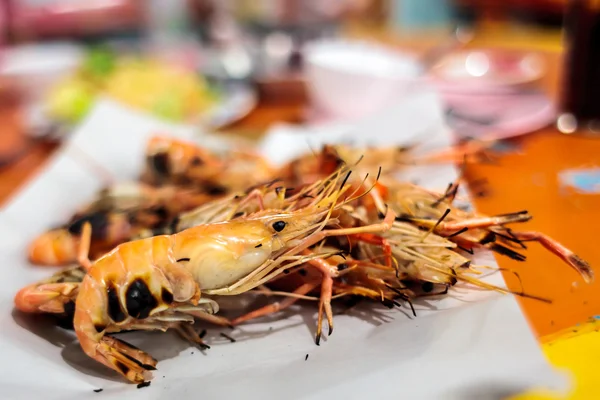 Grupo de cangrejos de río a la plancha — Foto de Stock