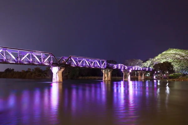 Pont ferroviaire en métal de la rivière Kwai — Photo