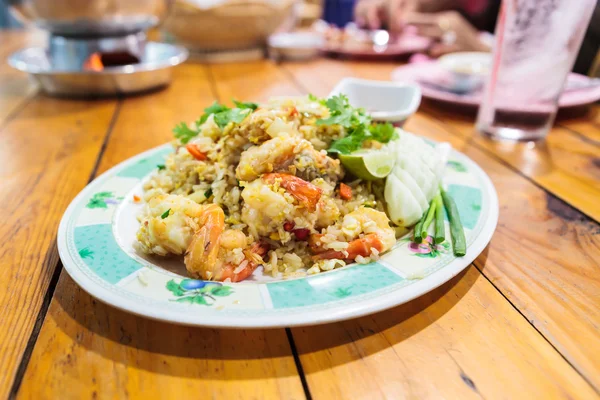 鲜虾炒饭 — 图库照片