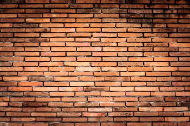 Eski turuncu kahverengi tuğla duvar