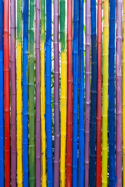 Kesintisiz renkli bambu stick çizgili desen — Stok fotoğraf