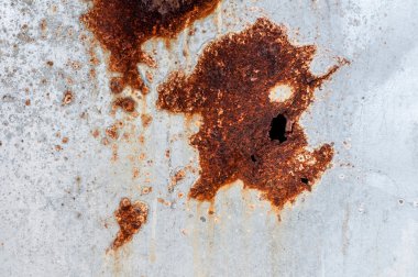 Rusty oluklu galvanize metal plaka
