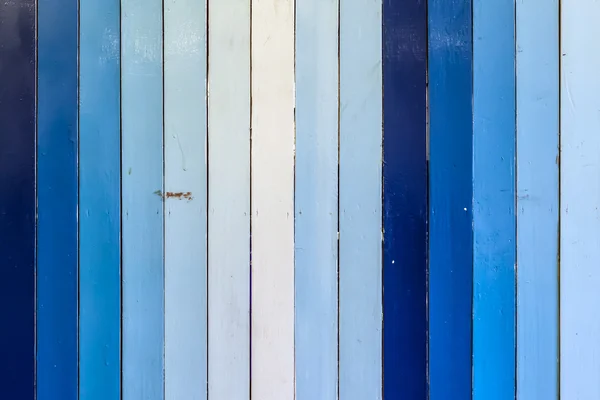 Parete di legno a strisce blu e bianche — Foto Stock