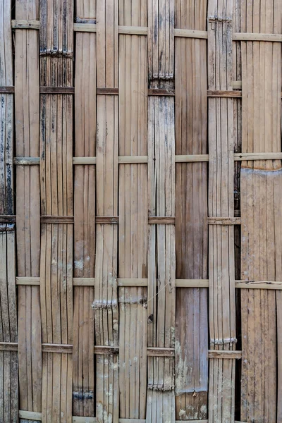 Velho e sujo tecido de bambu — Fotografia de Stock