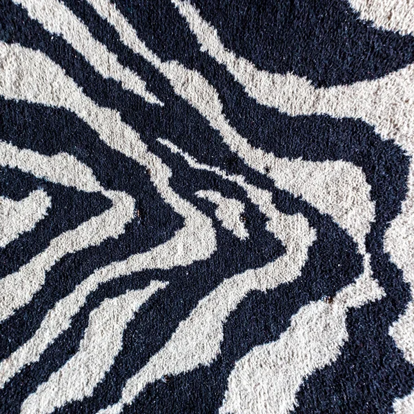 Black and white tiger rug — Stock Photo, Image