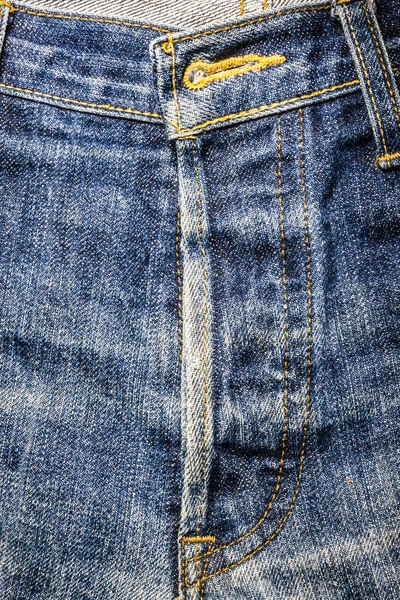 Crotch di pantaloni jeans blu — Foto Stock