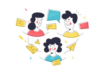 İletişim kuran arkadaşlar ya da iş ekibi