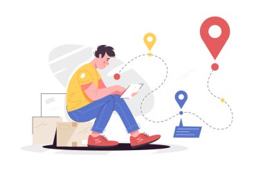 Erkek karakter cep telefonu uygulamasında yol alıyor