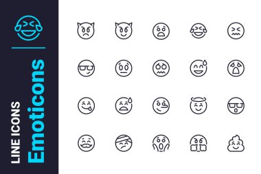 Sosyal medya simgeleri için duygu simgeleri ayarlandı