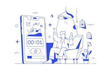 Akıllı telefondan kronometre ile sınırlı zaman teklifi