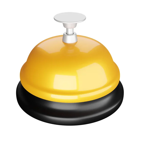 Reception Bell Concierge Support Alarm Rendered Icon Illustration Service Desk — Stock Photo, Image