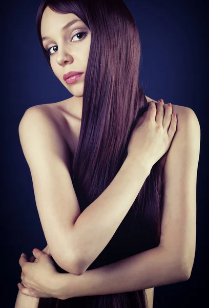 çıplak esmer portresi