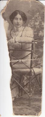 oude foto op grunge textuur