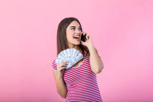 Imagen Una Sorprendida Mujer Joven Gritando Bonita Posando Aislada Sobre — Foto de Stock