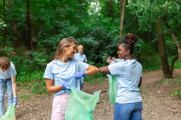 Recycle waste litter rubbish garbage trash junk clean training. Nature cleaning, volunteer ecology green concept.Environment plastic pollution.