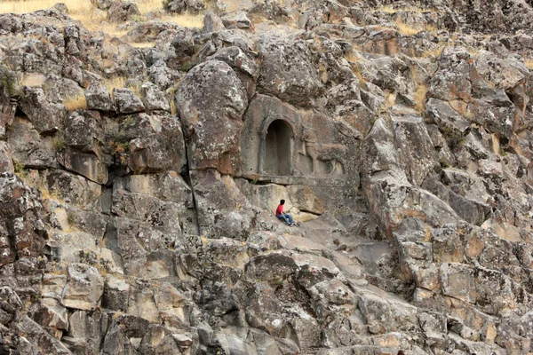 Rock tombs, Beyşehir — Stock Photo, Image