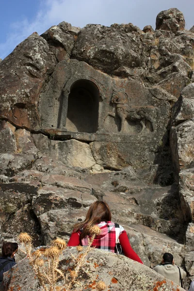 Rock tombs, Beyşehir, Konya — Stock Photo, Image