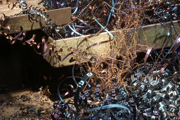 Recycling von Spänen — Stockfoto