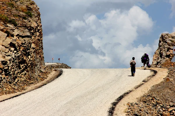 Estrada e céu — Fotografia de Stock