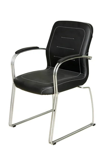 Черный, офисное кресло — стоковое фото